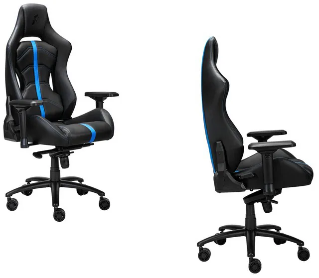 Игровое компьютерное кресло 1st Player XI Black/Blue