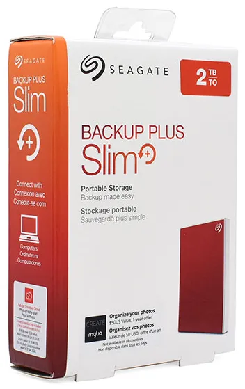 Внешний жесткий диск 2 TB Seagate Backup Plus Slim STHN2000403