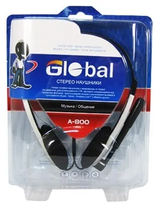 Наушники Global A-800 Комбинированный
