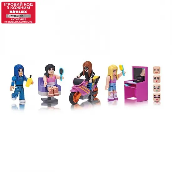 Фигурка Roblox Mix & Match SET STYLZ SALON: MAKEUP W2, НАБОР 4 ШТ