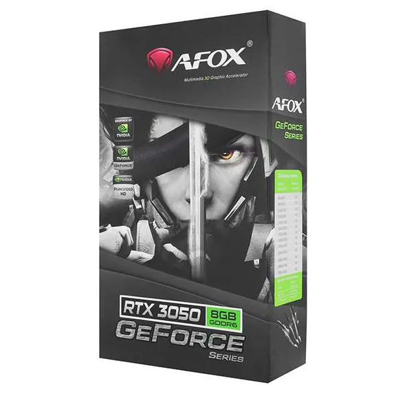 Видеокарта 8 GB Afox RTX 3050 AF3050-8GD6H2