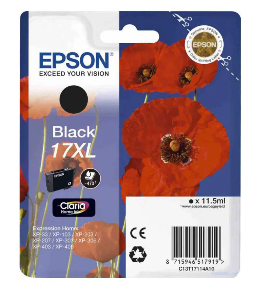 Картридж Epson C13T17114A10 черный