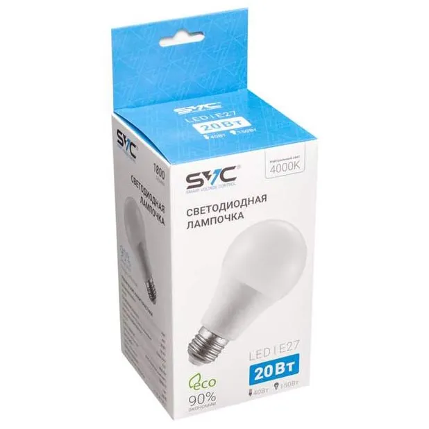 LED Лампа SVC LED A80-20W-E27-4000K