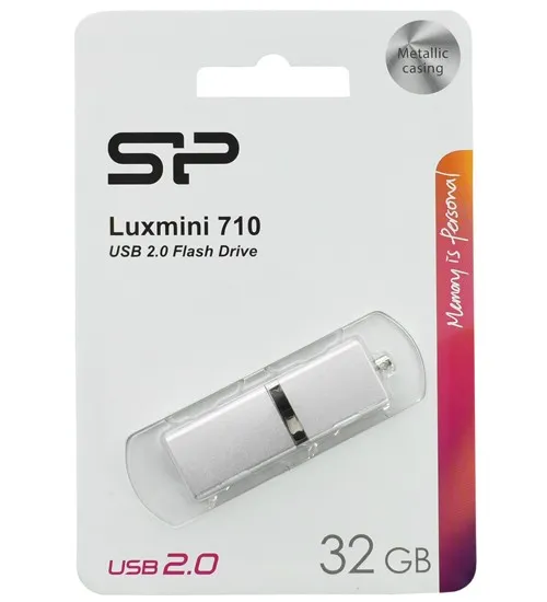 USB флешка 32GB Silicon Power LuxMini 710 SP032GBUF2710V1S USB 2.0 silver