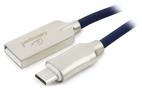 Кабель USB Type A-micro USB Cablexpert CC-P-mUSB02Bl-1M