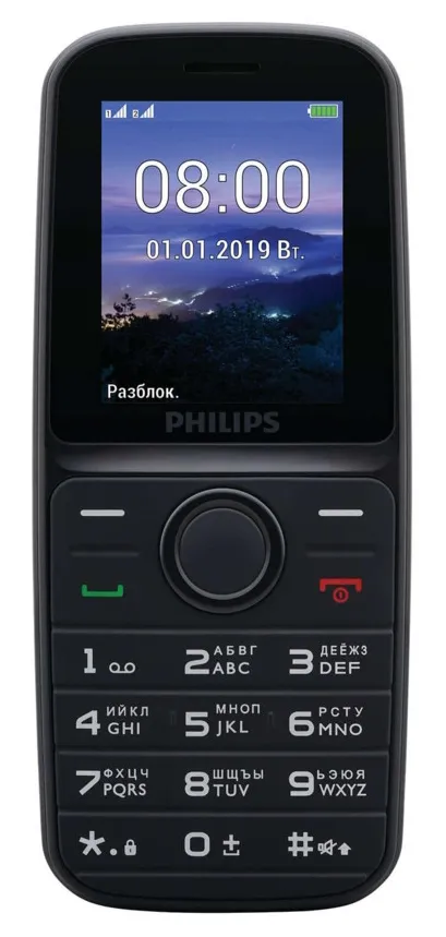 Мобильный телефон Philips Xenium E109 Черный