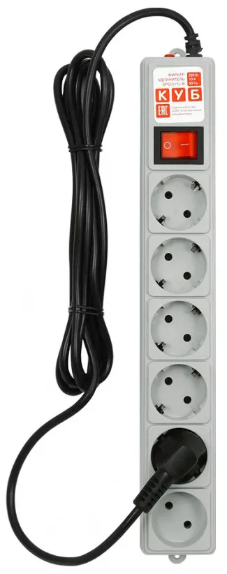 Сетевой фильтр Power Cube B SPG(5+1)-B-10/20 3м