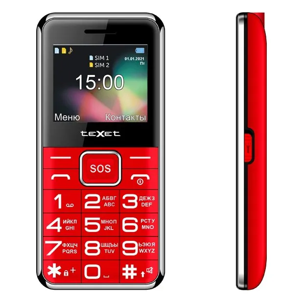 Мобильный телефон Texet TM-B319 красный