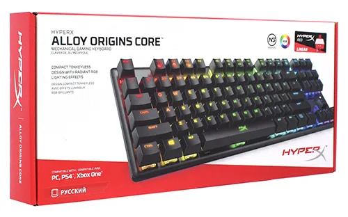 Клавиатура Kingston HyperX Alloy Origins Core HX-KB7RDX-RU black
