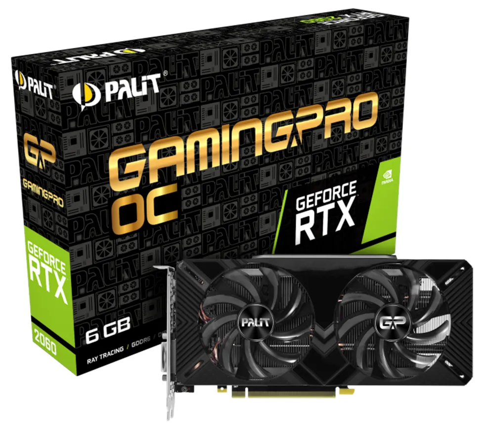 Видеокарта 6Gb Palit RTX2060 GAMING PRO OC NE62060T18J9-1062A