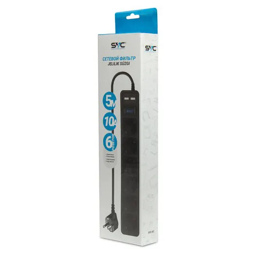 Сетевой фильтр SVC ZC6S-50M-USB