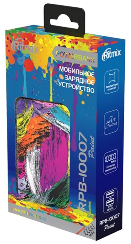 Внешний аккумулятор RITMIX RPB-10007 Paint