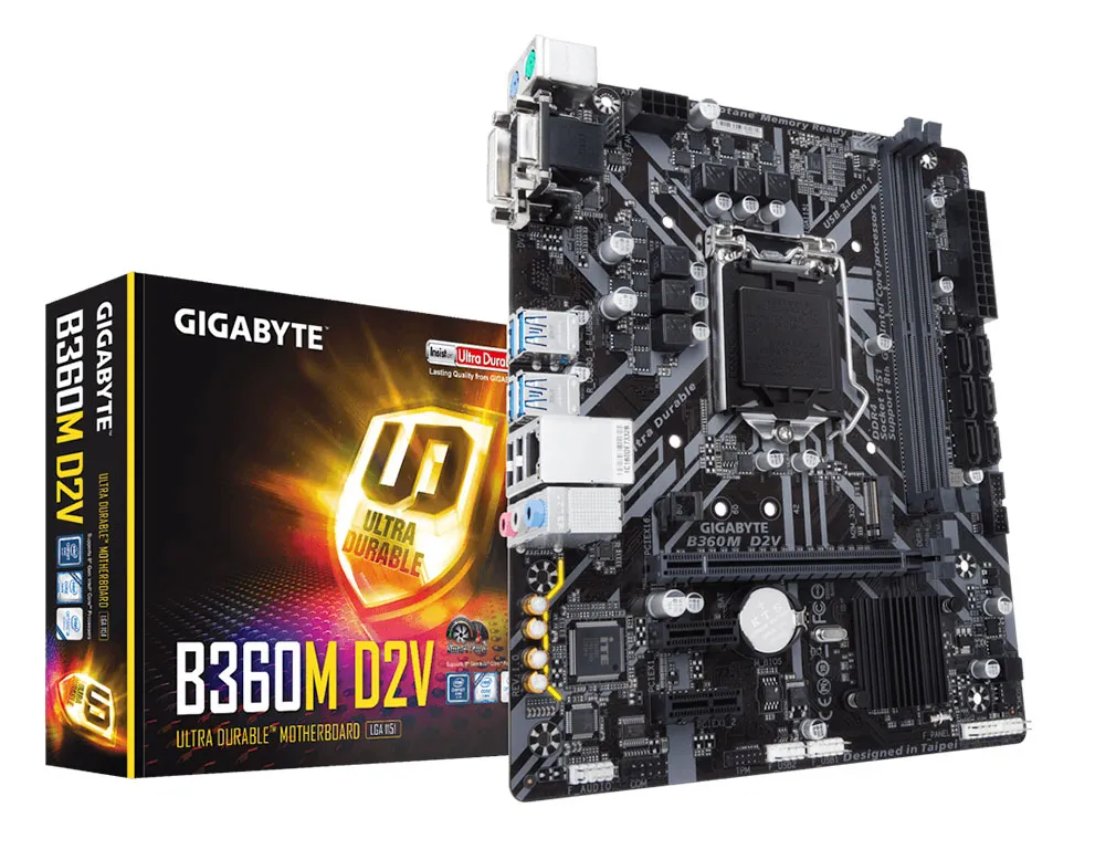 Материнская плата GIGABYTE B360M D2V 1.0 GAB36MD2V-00-G