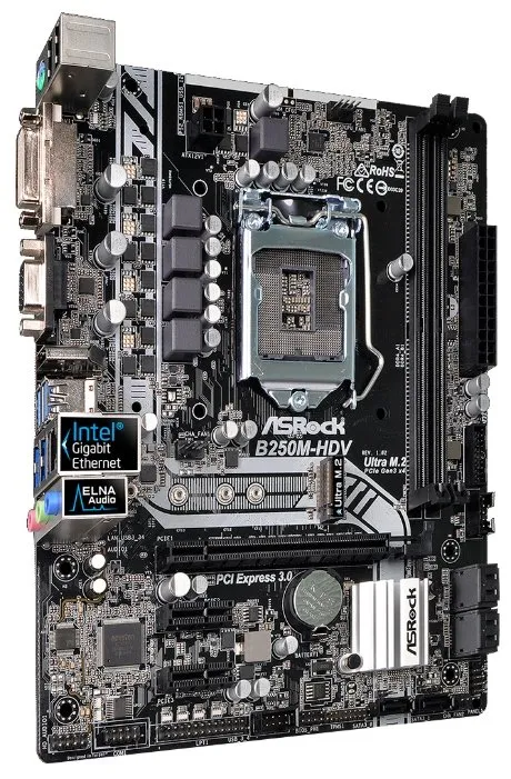 Материнская плата ASRock B250M-HDV INTEL B250