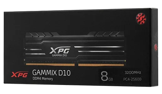 Оперативная память 8 GB ADATA XPG GAMMIX D10 AX4U32008G16A-SB10