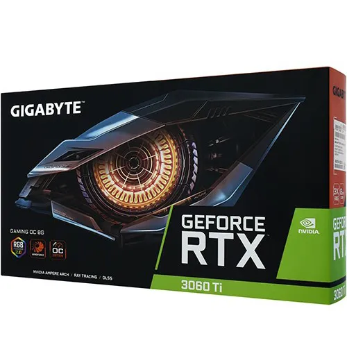 Видеокарта 8 GB Gigabyte RTX 3060TI GV-N306TGAMING OC-8GD REV2.0