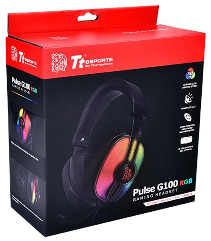 Наушники Thermaltake Pulse G100 HT-PLS-ANECBK-28 Чёрный