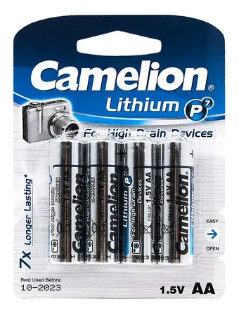 Батарейка CAMELION Lithium P7 FR6-BP4