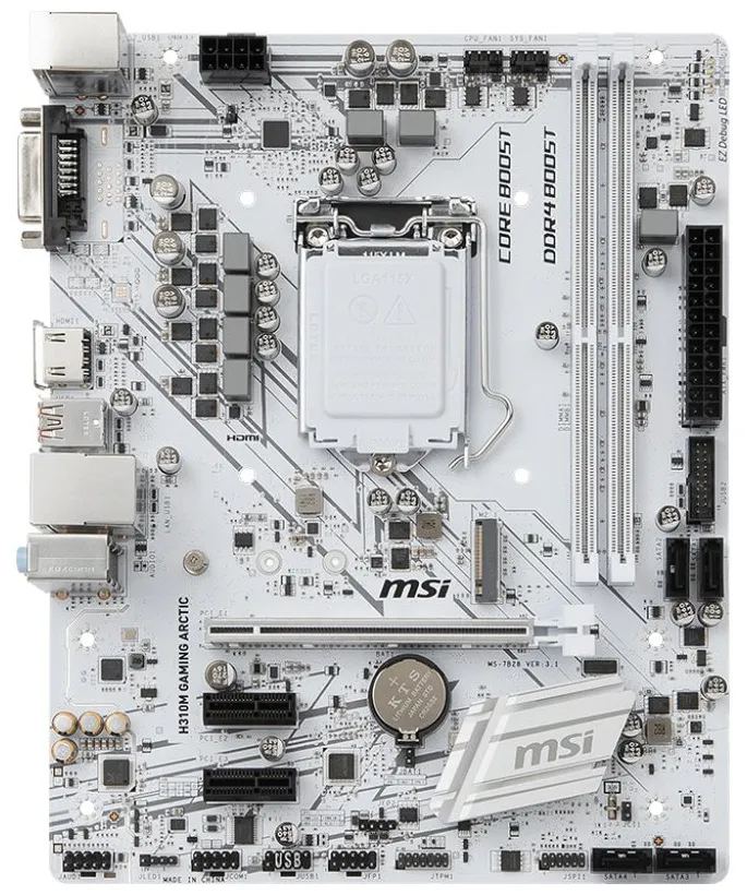 Материнская плата MSI H310M GAMING ARCTIC