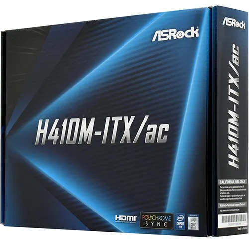 Материнская плата ASRock H410M-ITX/AC