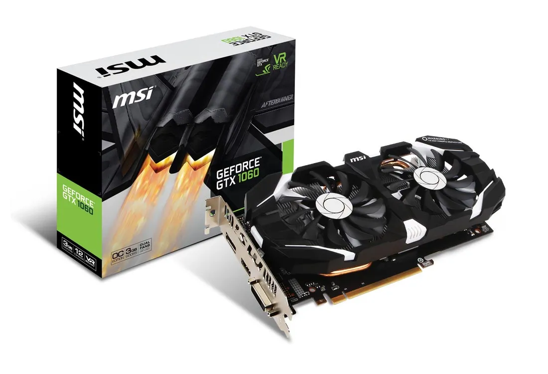 Видеокарта MSI GeForce GTX 1060 OCV1 6Gb