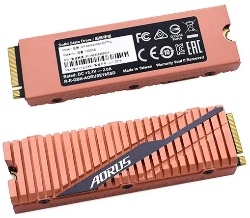 SSD накопитель 1 TB Gigabyte AORUS GP-ASM2NE6100GTTTD M.2 PCIe