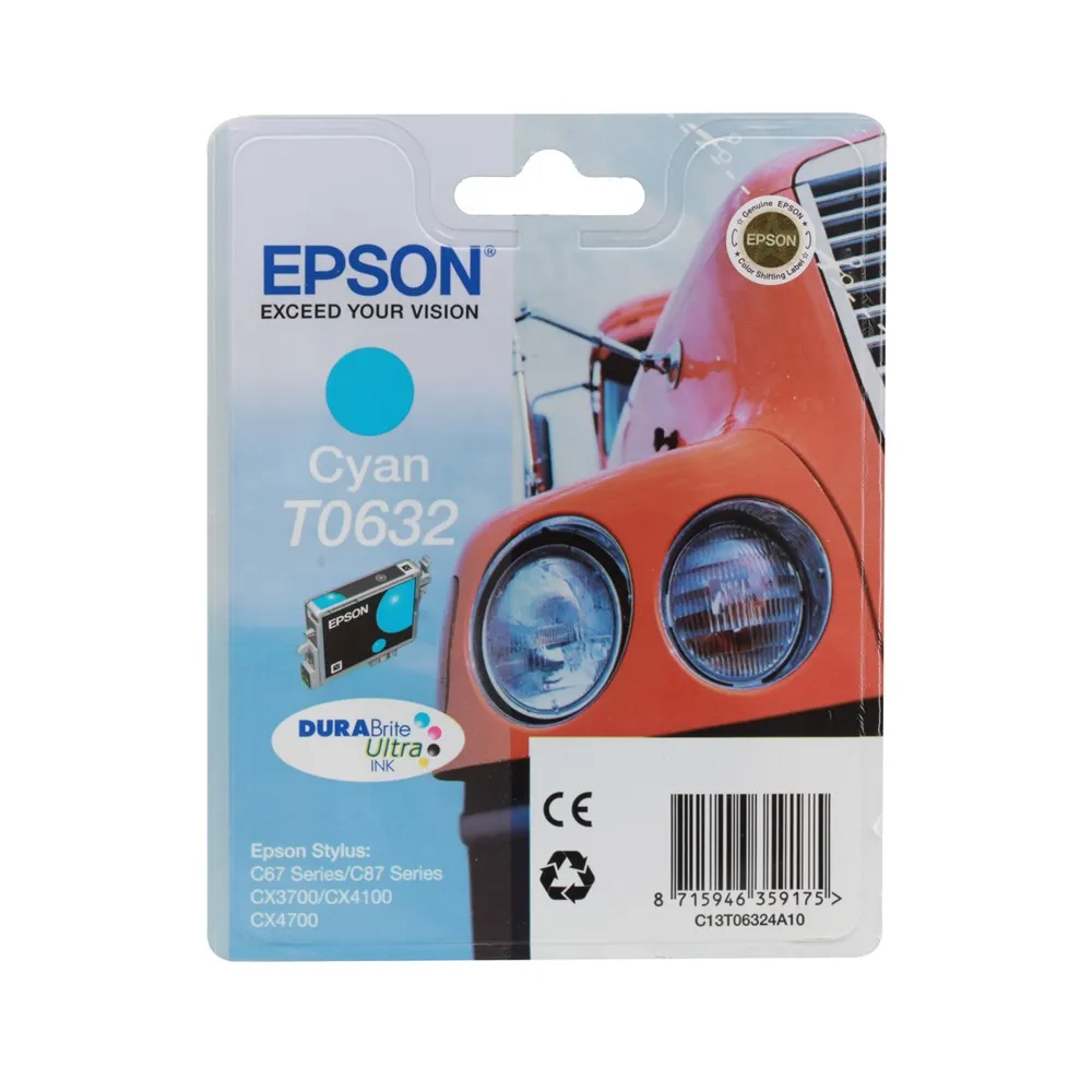 Картридж Epson C13T06324A10 голубой