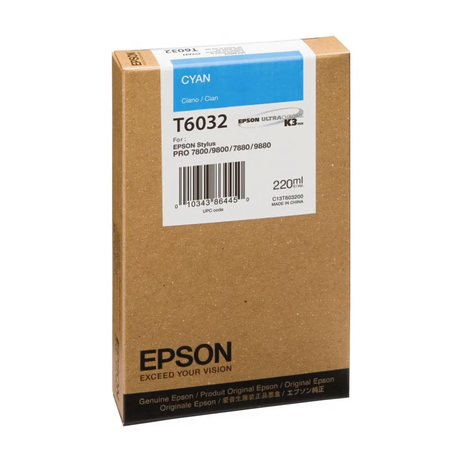 Картридж Epson C13T603200 голубой