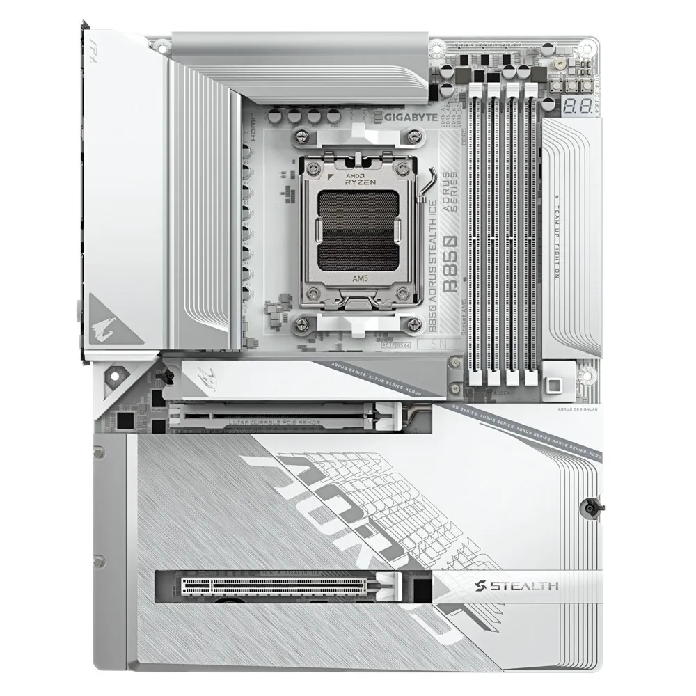 Материнская плата GIGABYTE B850 A STEALTH ICE