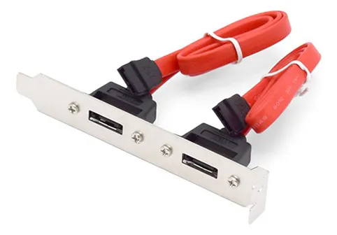 Брекет Cablexpert CCSATA2RECEPTACLE, 2 SATA
