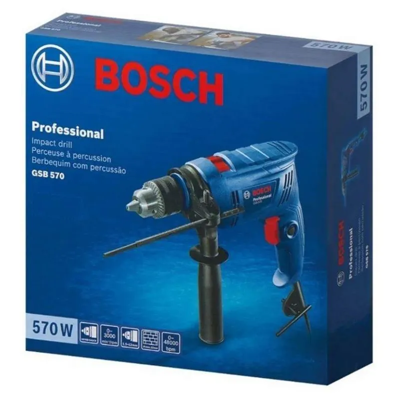 Дрель ударная Bosch GSB 570 (06011B70R0)