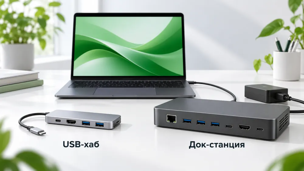 USB-хаб или док-станция: что выбрать для ноутбука