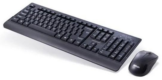 Клавиатура + мышка Delux DLD-6075 Black