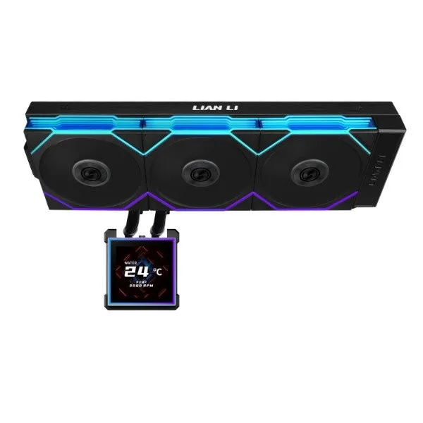 Водяное охлаждение Lian Li HydroShift II LCD-S 360TL Black G89.GHS2LCDS36TFB.00