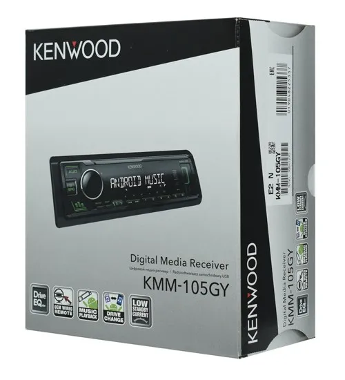 Автомагнитола Kenwood KMM-105GY 1DIN 4x50Вт