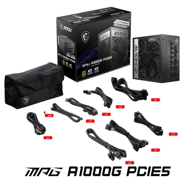 Блок питания 1000W MSI MPG A1000G PCIE5