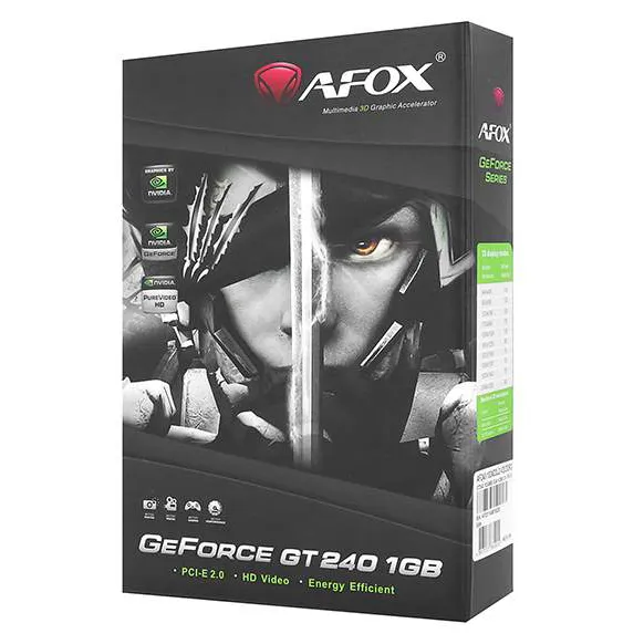 Видеокарта 1 GB Afox GT 240 AF240-1024D3L2-V2