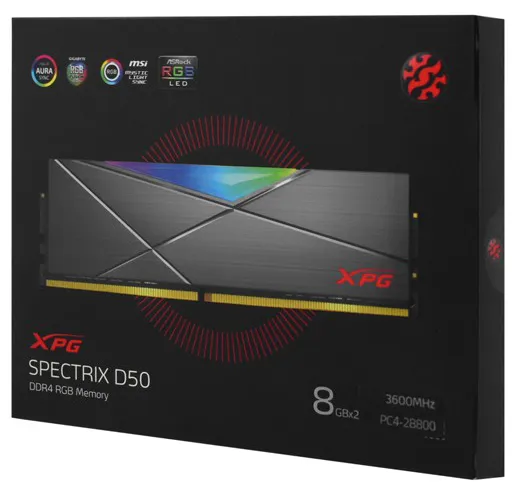 Оперативная память 16 GB kit ADATA XPG SPECTRIX D50 RGB AX4U36008G18I-DT50