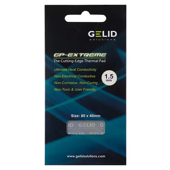 Термопрокладка Gelid GP-Extreme 80x40x1.5mm 2.8g/cm3