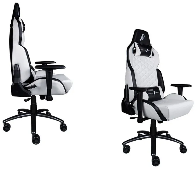 Игровое компьютерное кресло 1st Player DK2 White/Black
