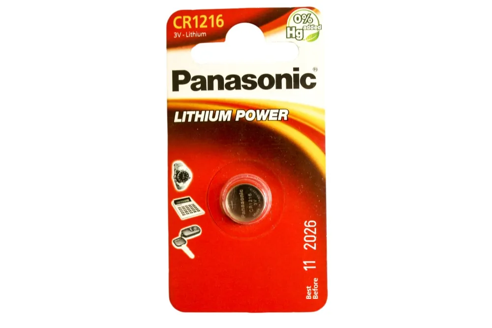 Батарейка дисковая литиевая PANASONIC CR-1216/1B