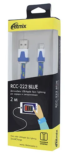 Кабель Apple Ritmix RCC-222 Blue