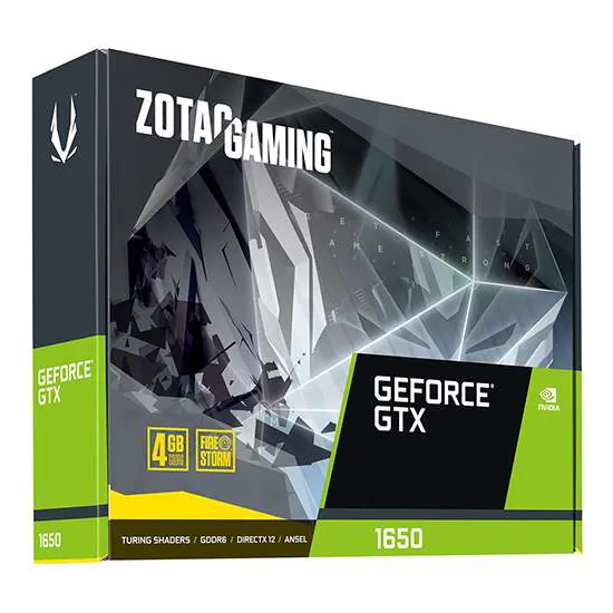 Видеокарта 4 GB ZOTAC GAMING GTX 1650 ZT-T16520S-10M
