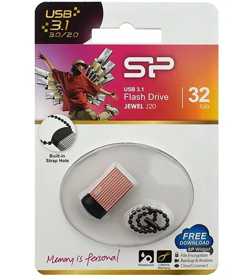 USB флешка 32GB Silicon Power Jewel J20 SP032GBUF3J20V1P USB 3.1 pink