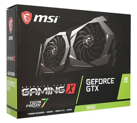 Видеокарта 4 GB MSI GTX 1650 GAMING X