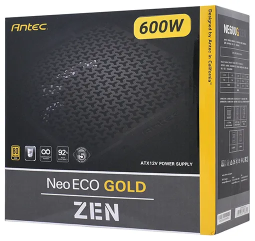 Блок питания Antec Neo ECO NE600G Zen EC