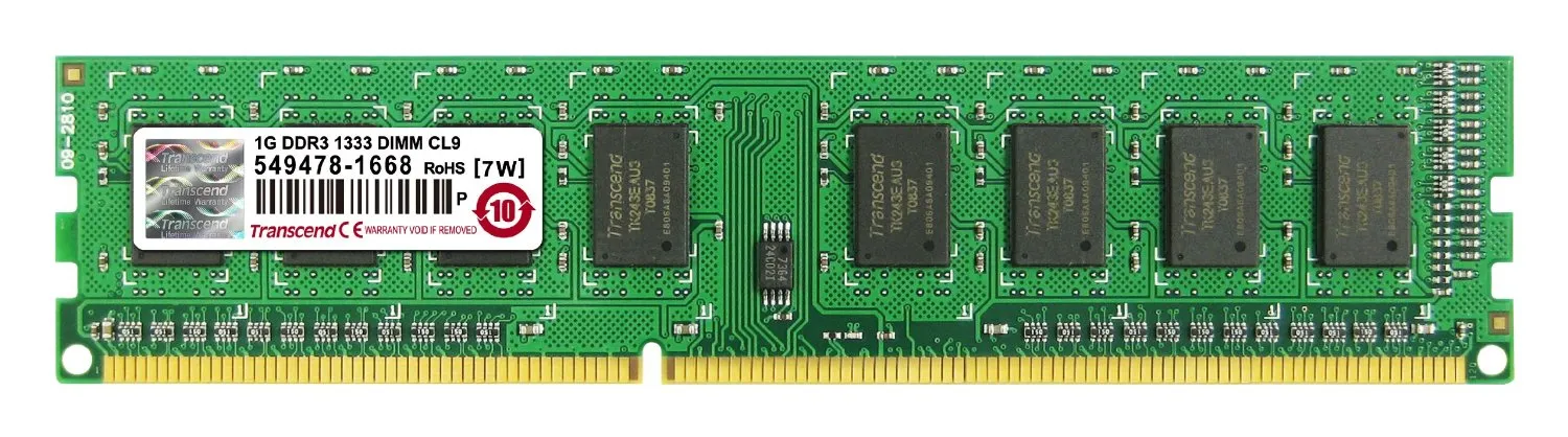 Память оперативная 1GB Transcend JM1333KLU-1G