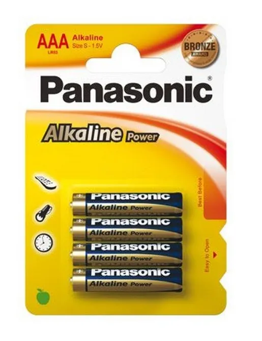 Батарейка Panasonic Alkaline Power LR03APB/4BP тип AAA