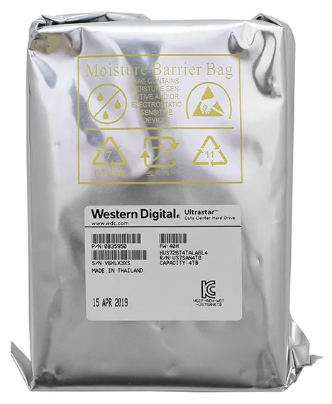 Жесткий диск 4Tb WD Ultrastar DC HC310 HUS726T4TALA6L4 0B35950