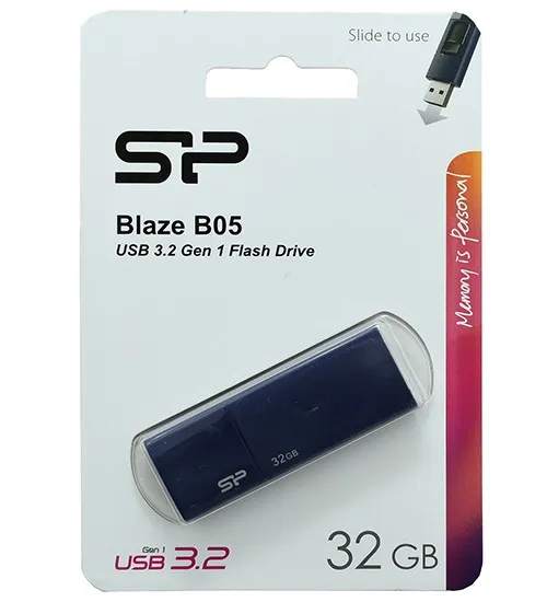 USB флешка 32GB Silicon Power Blaze B05 SP032GBUF3B05V1D USB 3.2 violet